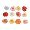 Cabeza de Flor de Camelia Simulada, Decoración del Hogar, Decoración de Boda, Material Hecho a Mano para Bricolaje, Flor Artificial Nueva