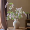 Flores Artificiales de Lujo Ligero de Gama Alta Estambres de Robinia Flores Falsas Adornos Decoración Floral para Mesa de Comedor de Sala de Estar Flores Ramos Biomórficos Adornos