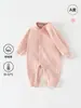 Algodón Suave de Primavera y Otoño Ropa Nueva para Bebé Mameluco de Manga Larga para Recién Nacido Unisex Elástico Traje de Gateo Clase A Ropa para Niños