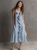 Vestido Europeu e Americano Transfronteiriço 2026 Novo Costas Nuas Emagrecedor Pérola Laço Feminino Moda Verão Garota Picante Curto