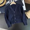 Ropa Infantil/Niños y Niñas Primavera y Otoño Nuevo Cuello en V Casual Cardigan Tejido Suéter de Manga Larga Chaqueta 458901