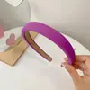 Diadema de Esponja Fina de Colores Dulces de Moda Nueva para Lavarse la Cara, Diadema de Color Sólido para Mujer, Accesorio para el Cabello de Verano para Salir