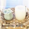 Molde de silicona para velas de aromaterapia con tulipanes estéreo grandes y frescos de estilo coreano con diseño de flores pequeñas, para hornear pasteles
