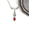Collar con Forma de Y de Murciélago con Colgante de Gota de Sangre Roja para Mujer Joyería Estilo Vampiro Gargantilla Gótica Fabricante
