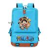 Mochila escolar de gran capacidad con estampado de Luffy de One Piece para estudiantes jóvenes, mochila de viaje para hombres y mujeres