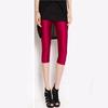 Pantalones Capri Brillantes Lisos de Verano para Mujer Combinan con Todo Cintura Media Adelgazantes Finos Elásticos Color Fluorescente Leggings