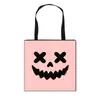 Venda direta da fábrica Bolsa tote de personagem de desenho animado de Halloween, bolsa de compras portátil, bolsa de mão grande para estudantes, bolsa de ombro, atacado