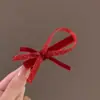 2026 Año Nuevo Ambiente Rojo Pinzas para el Cabello Festivas Saludo de Año Nuevo Pinzas para el Cabello de la Frente Pequeños Ponis Pasadores de Corazón Accesorios para el Cabello Venta al por Mayor