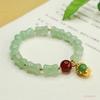 Pulsera de Nudo de Bambú de Aventurina Natural Ai Yu Pulsera Pequeña de Buda para Mujeres Joyería Estilo Palacio Fábrica al por Mayor S3042105