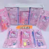 Conjunto de material escolar criativo de garra de gato de desenho animado para jardim de infância e alunos do ensino fundamental material escolar fofo presente de material escolar para estudantes atacado