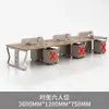 Nova Mesa de Computador Mesa de Escritório Estação de Trabalho para Funcionário Mesa de Escritório Combinada para Várias Pessoas com Divisória de Tela Combinação de Mesa e Cadeira de Escritório
