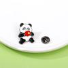Broche Panda Milán Juegos de Invierno Baloncesto Fútbol Bádminton Tenis de Mesa Colección Conmemorativa Insignia de Aleación