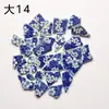 Fragmentos Irregulares de Porcelana Azul y Blanca Azulejos de Mosaico Cerámico Azulejos de Partícula Pequeña al por Mayor Venta Directa Trabajo Manual
