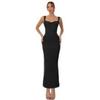 Vestido largo elegante para mujer, sexy, sin espalda, ajustado, con costuras y lazo, novedad de verano de Amazon 2025