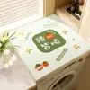 Alfombrilla para tapa de lavadora, funda antipolvo, alfombrilla protectora solar, paño para tapa de refrigerador, alfombrilla absorbente, alfombrilla a prueba de polvo para mesita de noche de tierra de diatomeas