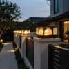 Lámpara de columna, lámpara de poste solar, lámpara de poste para jardín, villa, patio, lámpara de poste para entrada de patio exterior, aplique de pared