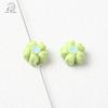 Estilo Ins Liga Flor Grande Gota de Óleo Contas com Furo Reto Corrente de Celular Pulseira Chaveiro Acessórios para Joias DIY Contas Versáteis