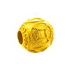 Moneda de oro de 24 quilates bañada en latón, redonda, sólida, 3D, con forma de arena dorada, accesorios para pulseras DIY