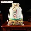 Bolsas de Lona con Cordón al por Mayor en Stock, Bolsas de Lona para Almacenamiento de Arroz y Harina, Bolsas Grandes de Doble Cordón