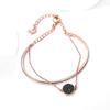 Pulseira de Raquete Edição Shi Jia Seiko Pulseira Duas em Uma Empilhada Feminina Elemento de Cristal Shi Hua Transmissão ao Vivo Direta da Fábrica