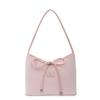 Bolso de Mano Elegante con Lazo de Moda para Mujer, Nuevo Bolso Sobaco Simple de Gran Capacidad Estilo Coreano, Bolso Sobaco Bandolera de Hombro Único