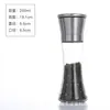 Moedor Manual de Aço Inoxidável para Pimenta do Reino, Pimenta de Sichuan, Sal Marinho, Gadget de Cozinha Doméstica, Pote de Vidro para Temperos