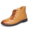 2024 Nuevas Botas de Mujer Falda Casual a Cuadros Botines Otoño Capa Única Correa de Cuero Botas Martin Dropshipping
