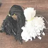 Etiquetas colgantes, Cuerdas colgantes, Cuerdas colgantes cuadradas, Accesorios universales para ropa en blanco y negro, Venta al por mayor de etiquetas, Cordón para etiquetas colgantes