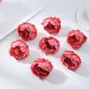 Flor Artificial de Peonía R 5cm para Boda, Decoración del Hogar Realista de Alta Gama, Arte Floral, Flor para Pasador DIY, Capullo de Flor Falso