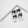 Luminarias LED para Acuario con Altura Ajustable, Cable de Acero Inoxidable Desmontable y Base de Aluminio, Accesorios para Acuario T33 Soporte Pequeño