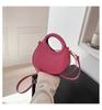 Bolso cruzado para mujer, novedad de 2024, de alta textura, moderno, tipo media luna, bolso bandolera portátil de nicho.