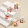 Accesorios de Resina para Manualidades de Dibujos Animados, Pasador de Gato Manzana 3D, Funda de Teléfono, Hebilla de Zapato, Llavero, Accesorios para Colgante