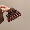 Pinza de Calabaza Carey Pinza Grande para el Cabello para Mujer Verano Nuevo Pinza de Agarre de Alta Gama Pinza de Tiburón para la Parte Trasera de la Cabeza Pinza Agarradora de Cabello Tocado