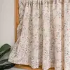 2026 Nuevo Estilo Floral Pastoral Fresco Lino Americano Cortinas de Café para Bloqueo de Luz y Decoración a Prueba de Polvo en Cocina y Dormitorio