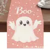 Suministro Exclusivo Transfronterizo de Nuevos Caminos de Mesa, Populares Diseños de Calabaza y Calavera para Halloween y Navidad, Decoraciones Personalizadas para Mesa de Comedor del Hogar
