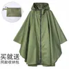 Poncho Impermeable Multifuncional 3 en 1 para Ciclismo al Aire Libre, Poncho de Lluvia con Cremallera de Poliéster para Senderismo, Venta al por Mayor para Comercio Exterior y Ventas Transfronterizas