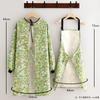 Delantal de Lona de Moda para Cocina Casera de Mujer Blusa de Manga Larga Ropa Exterior Ropa de Trabajo Anti-Manchas y Resistente al Desgaste Delantal Nuevo para Jóvenes