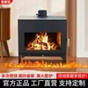 Venta al por mayor del fabricante Chimenea de fuego real para villa y casa de huéspedes, Aparato de calefacción, Estufa de leña, Chimenea casera para sala de estar