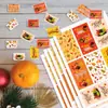 Decoración Fiesta de Acción de Gracias de Amazon Pegatinas de Dulces Pegatinas Decorativas de Dulces Pegatinas de Etiqueta de Otoño Pegatinas de Acción de Gracias