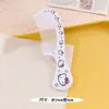 Pente de cabelo com estampa de desenho animado fofo, cabelo liso, pente pequeno portátil, pente de cabelo colorido doce estilo ins feminino