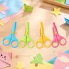 Tijeras de Seguridad para Estudiantes Totalmente de Plástico al por Mayor Tijeras para Cortar Papel Hechas a Mano para Niños Que No Lastiman las Manos Tijeras Pequeñas DIY para Jardín de Niños