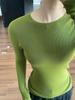 Malhas Tricô com Tops Macios e Textura Cera de Manga Longa 2025 Novas Camisas Básicas para Mulheres Primavera e Outono Tops Slim para Mulheres
