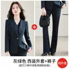 Blazer elegante y sofisticado de manga larga para otoño e invierno para mujer, traje con chaleco y pantalones, atuendo profesional, venta al por mayor transfronteriza
