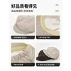 Boina Octagonal con Visera Plegable Rayada Estilo Japonés para Mujer, Verano, Circunferencia de Cabeza Grande, Adelgazante del Rostro, Versátil, Gorra Artística de Periódico para Pintor