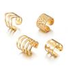 Brincos Mu Shang Conjunto de Brincos Feminino AliExpress Quente Liga Fosca Clipe de Orelha Sem Furos na Orelha Brincos Tipo C Atacado