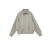 Chaqueta Camisa de Raya con Cuello Solapa para Mujer Tallas Grandes, Chaqueta de Algodón Puro para Mujer con un Diseño Único, Top de Moda Callejera de Nicho