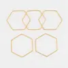 Anel Cortado de Liga de Cobre Multi-Tamanho Acessórios para Brincos DIY Estrela Coração de Pêssego Oval Losango Triângulo Pegador de Sol