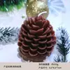 Vela Aromática de Pinha Cera de Soja Criativa Artesanal Enfeites de Pinha de Natal Pingente Decoração Estilo Ins Atacado