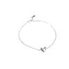Pulseira de prata esterlina s925 doce, versátil e simples de amor para mulheres, design de nicho ins, presente de Dia dos Namorados