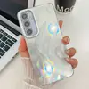 Capa para celular IMD com orifício fino galvanizado para Samsung S24ULTRA tendência A54 película para lente A55 padrão pena S24FE